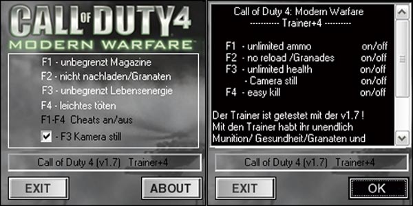 call of duty mw2 trainer pc game
